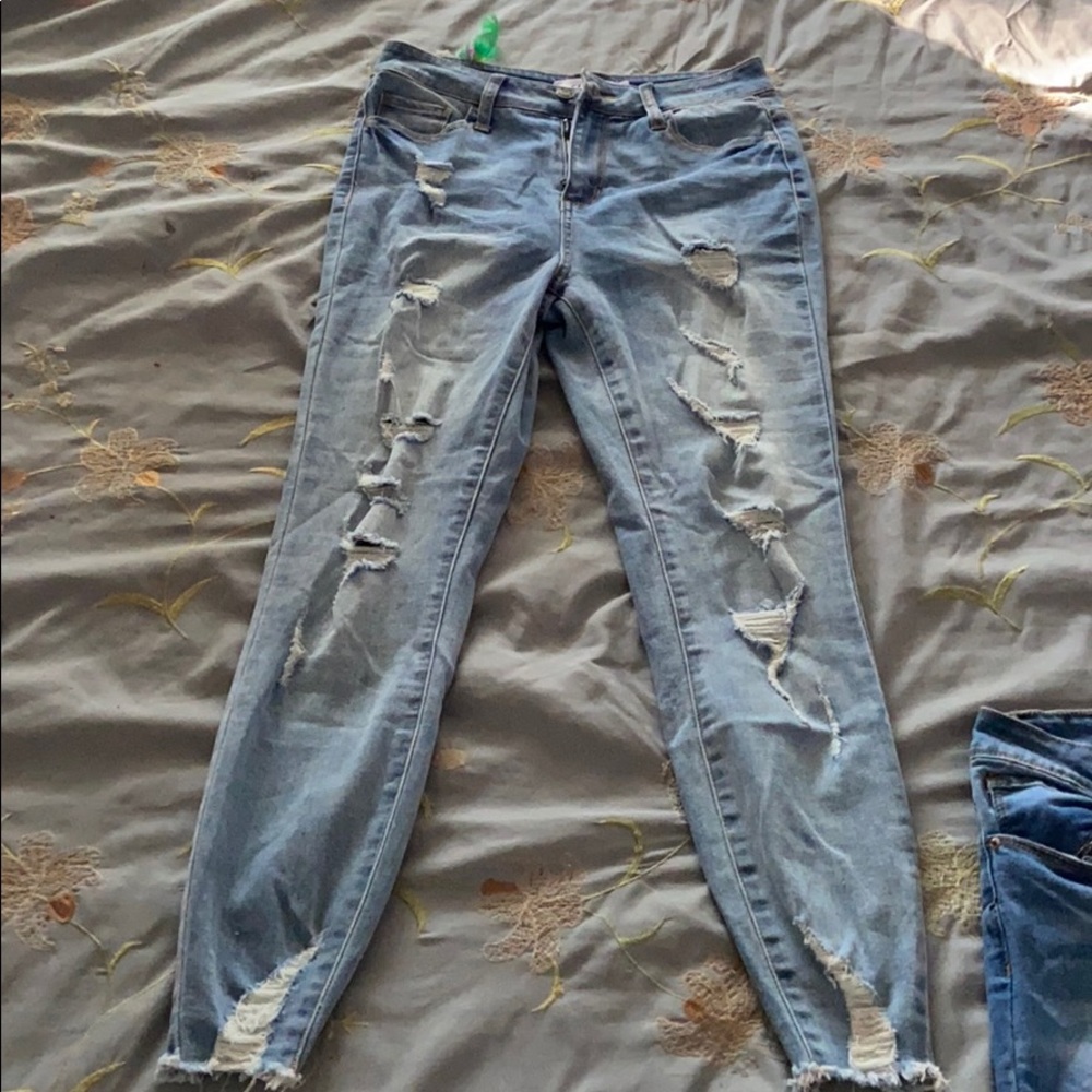 high waist jeans